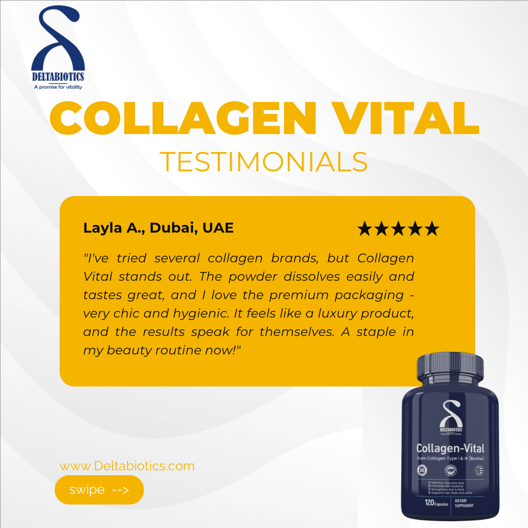 Collagen Vital – Type I & III Bovine Collagen for Skin, Hair, and Joint Health Support Your Natural Beauty and Mobility