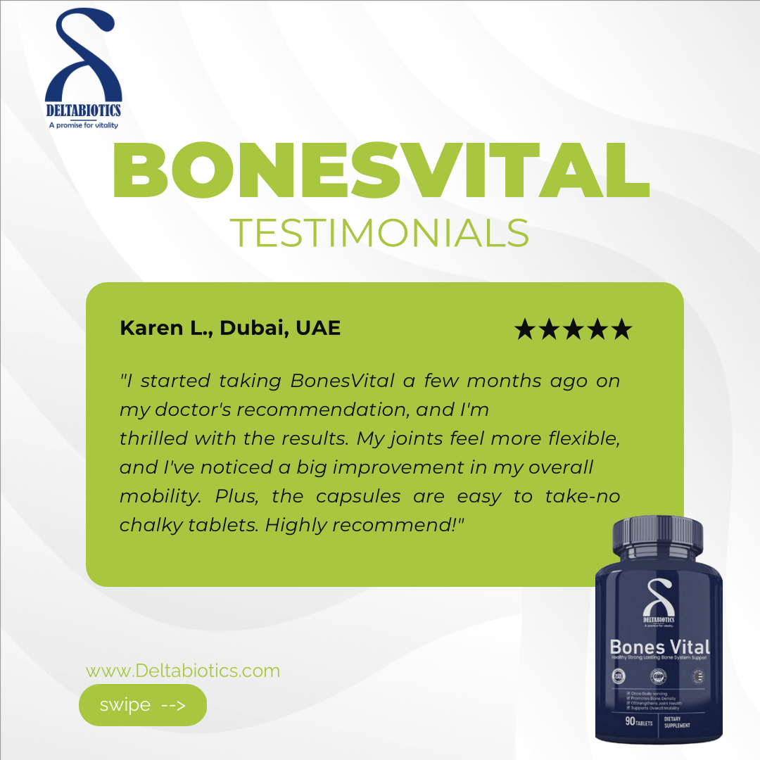 Bones Vital – Healthy Strong Lasting Bone System Support Comprehensive Bone and Joint Health Formula